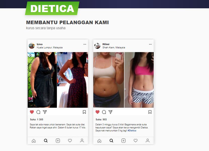 Dietica MEMBANTU PELANGGAN KAMI
