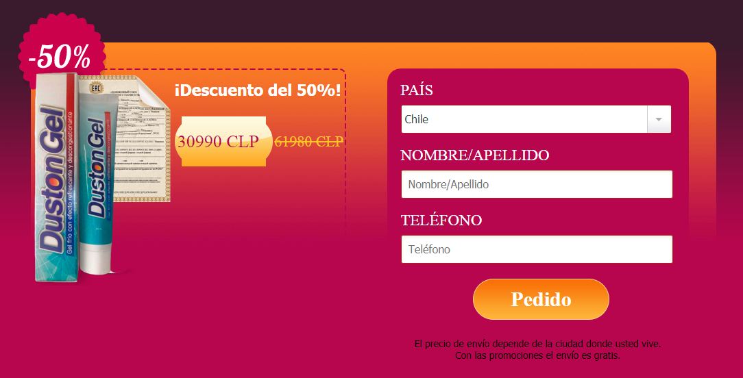Duston Gel Precio