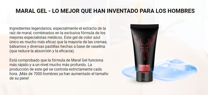 Maral Gel Ingredientes