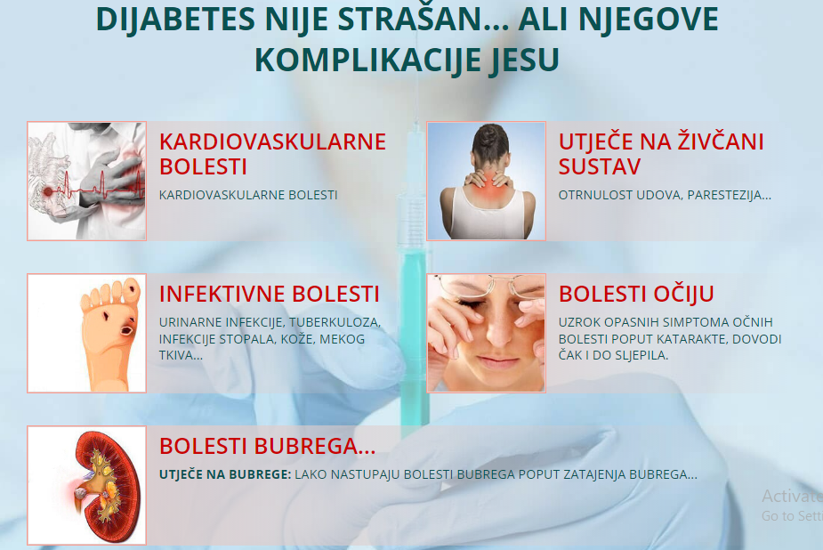 Diatea Komplikacije