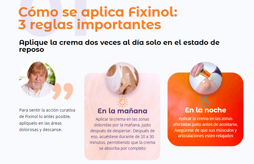 Fixinol Importantes