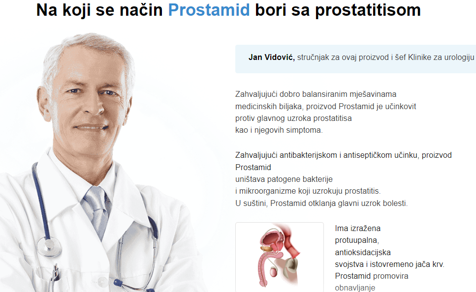 Prostamid Prostatitisom