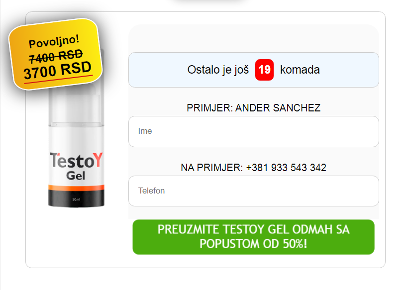 TestoY Gel Serbia