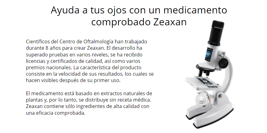 Zeaxan Medicamento