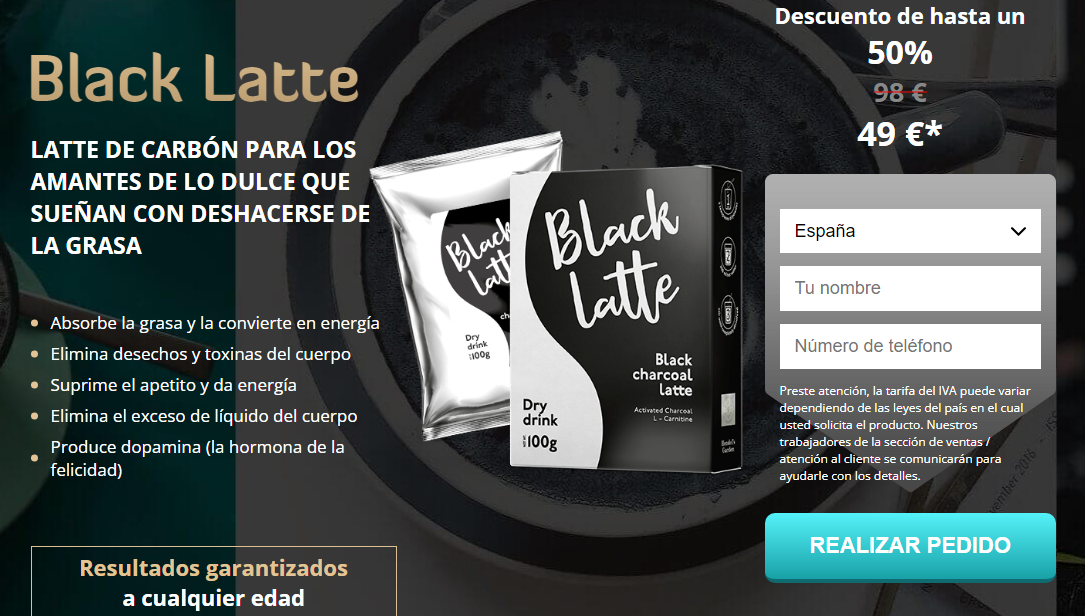 Black Latte Pedido