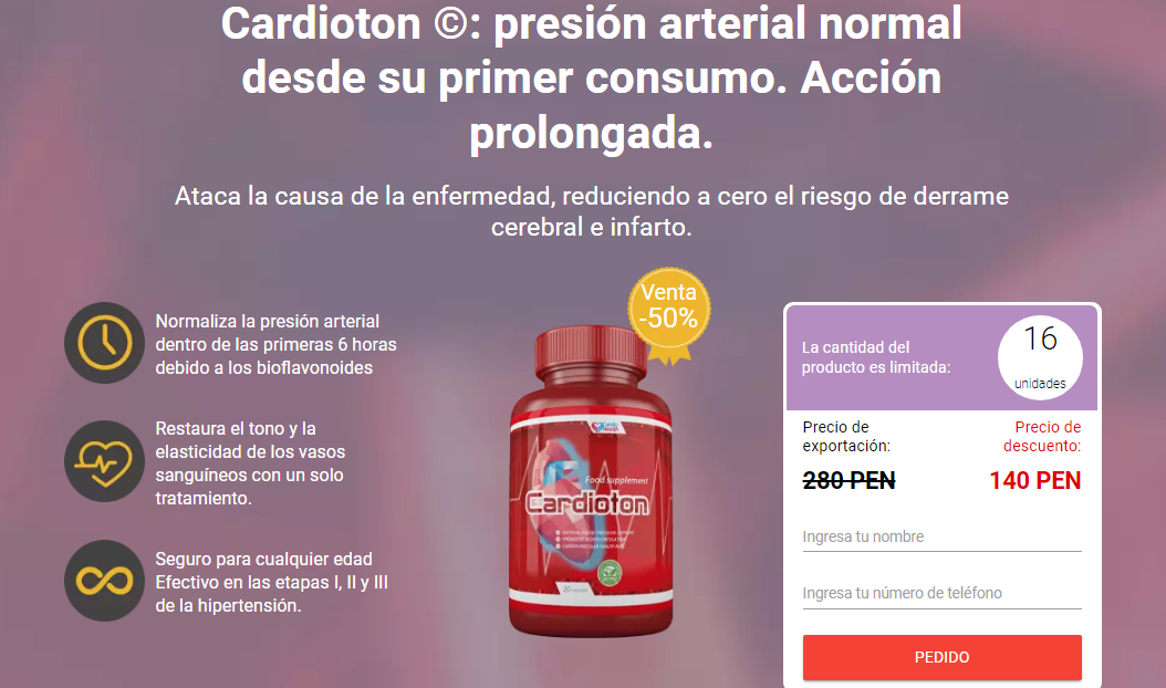 Cardioton Pedido