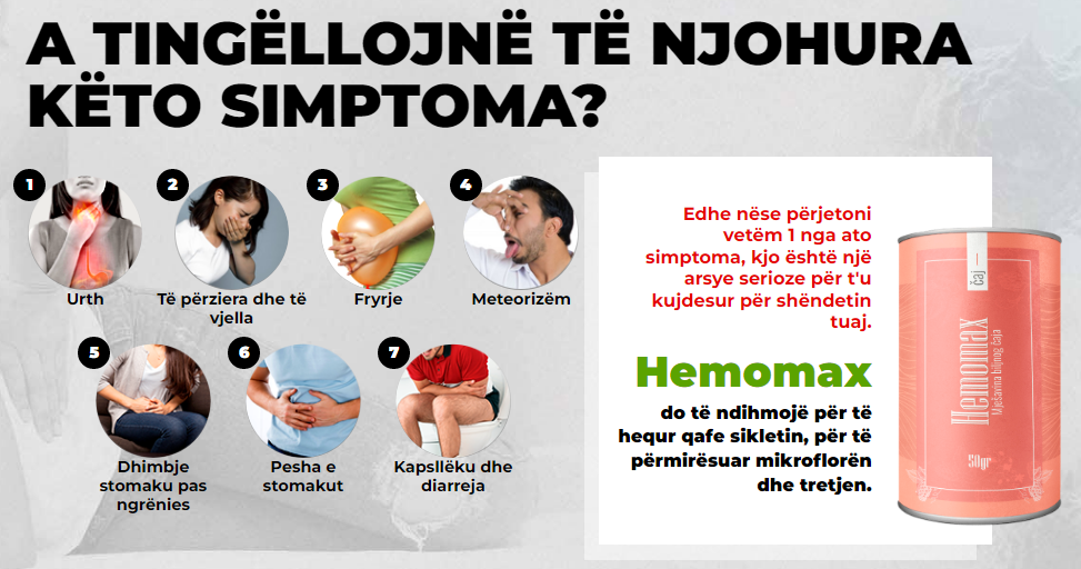 Hemomax Simptoma