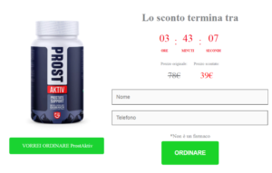ProstActive Capsula Italy Prezzo € 39: Come usare? Opinioni 2023