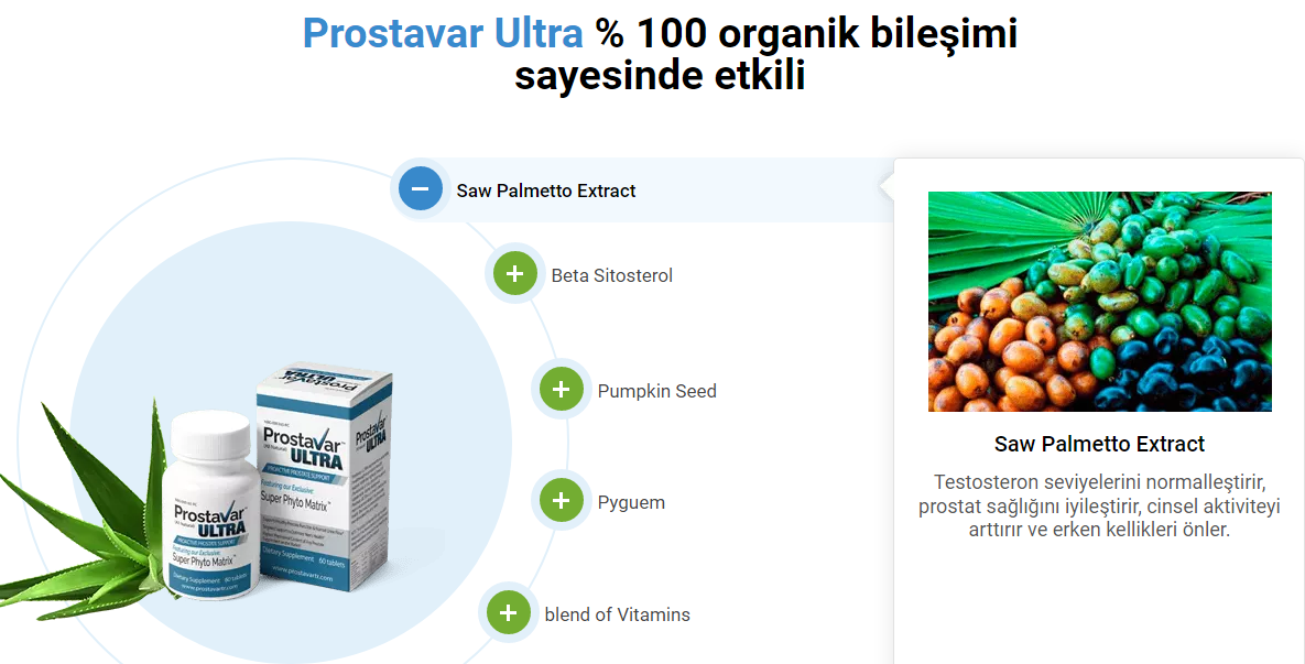 ProstaVar Ultra İçindekiler