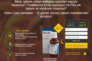 Detox Care Türkiye Fiyat 249TL: Parazitlere Karşı Damla! Yorumlar