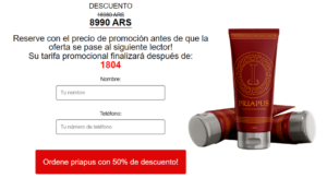 Priapus Gel Argentina Precio 8990ARS: Mejora de hombre! Efecto