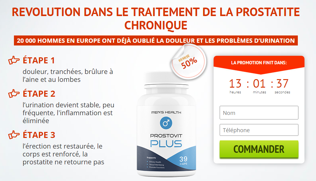 Prostovit Plus Commande