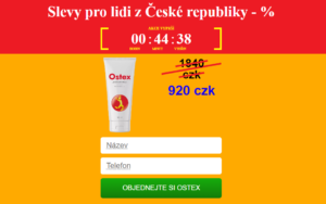 Ostex Krém Cena Czech – Organický krém proti bolestem kloubů!
