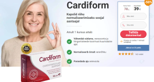 Cardiform Kapsel Hind 39 €  – Kontrollige hüpertensiooni taset (Estonia)