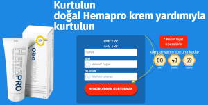 HemaPRO Krem Fiyat 449 TRY – Hemoroid sağlığını ortadan kaldırmak için (Türkiye)