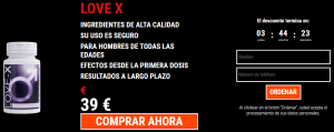 Love-X Cápsula Precio 39 € – Para aumentar la potencia (Spain)