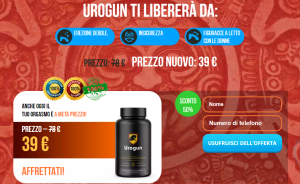 Urogun Capsula Prezzo 39 € – Per rendere il tuo Pene Grande (Itlay)