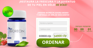Biorecin Cápsula Precio 34900 CLP – Deshacerse del Rejuvenecimiento (Chile)