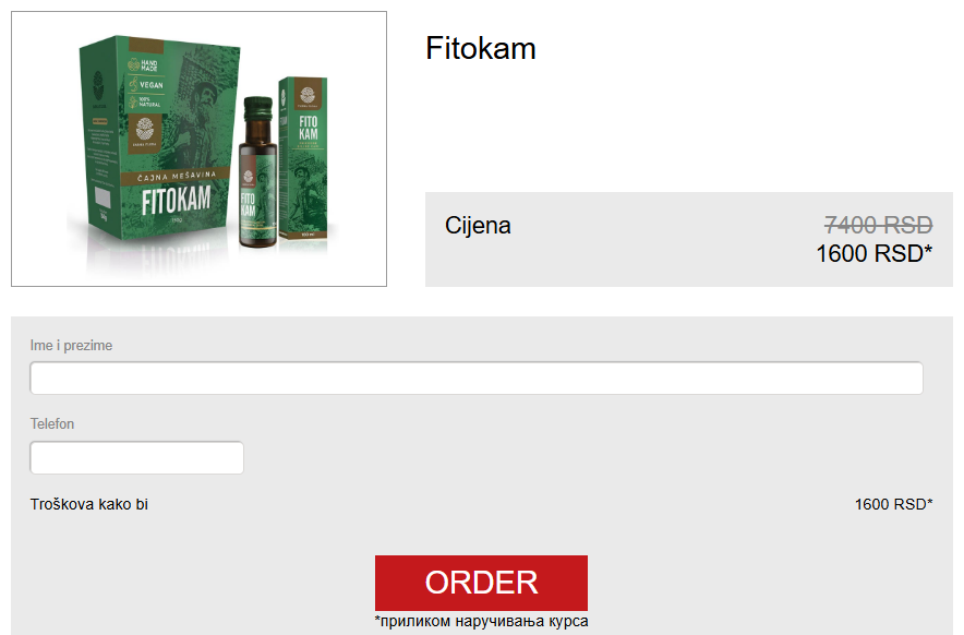 Fitokam Cijena Serbia